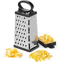 Amazon.com: Starfrit Stainless Steel 4-Sided Box Grater with